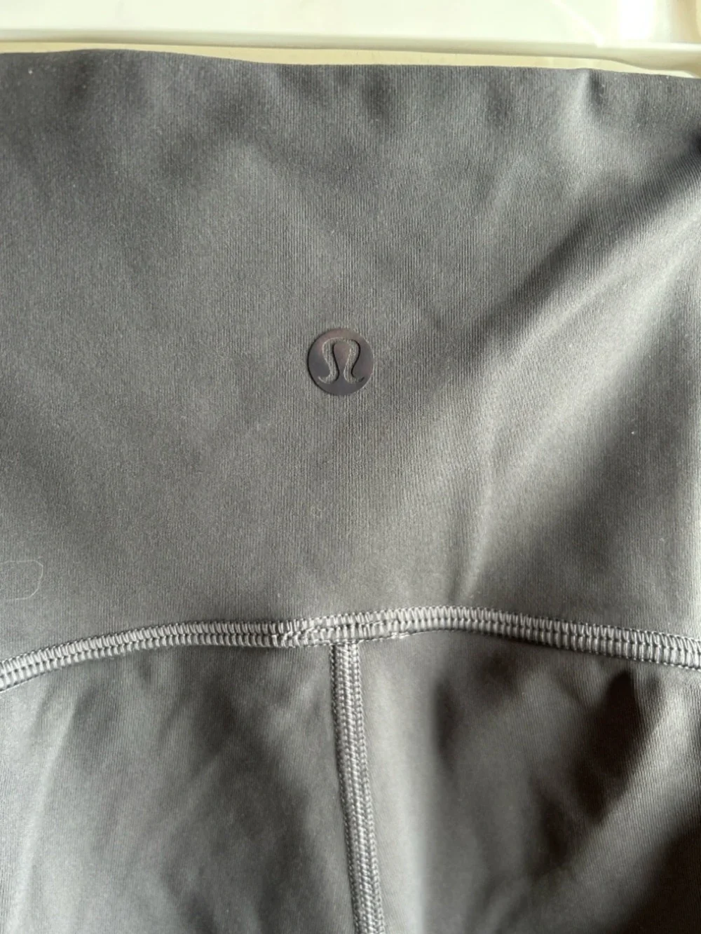 Lululemon Mesh Panel Crop Leggings Size 10 Gray Purple Athleisure Yoga Gym